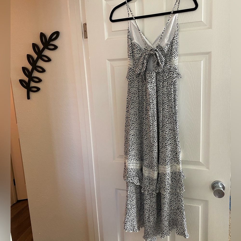 Express - Spaghetti Strap Ruffle Dress - Size Small - Picture 4 of 6